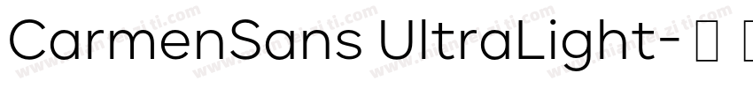 CarmenSans UltraLight字体转换